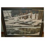 Monte Dolack Signed Cedars in Winter 24/110 Framed