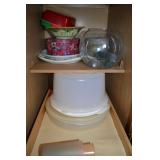 Kitchen Cupboard Contents Lot:  Tupperware +