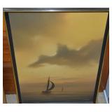 Bob Tapia Signed Original Oil on Canvas Nautical