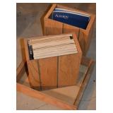 Wooden Storage Cubbies w/ Audubon Magazines