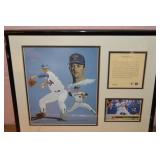 Nolan Ryan Fireball Express Framed LE Card + 14x11