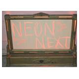 Art Deco Stewart Warner Write it Urself Neon Sign