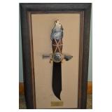 The Pawnee Wolf Knife Ben Nighthorse w/ Frame