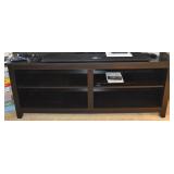 Modern Espresso Tone Entertainment Stand w/4