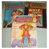 (3) Giant Size DC Comic Books: Shazam, Whiz