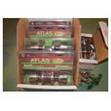 Box of Unused Atlas Hall & Closet Doorknob Sets