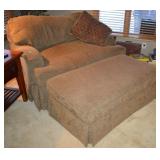 Bernhardt Oversized Lounge Chair & Ottoman with