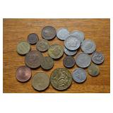 ot of Foreign Coins + a Couple Tokens
