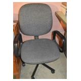 Contempo Grey Upholstered Office Chair