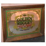 Vintage Golden Nugget Gambling Hall Framed Mirror