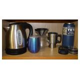 Kitchen Shelf Contents Lot: Yeti Rambler 36oz