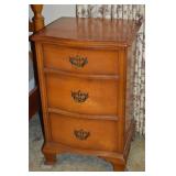Vtg Kling French Provincial-style 3 Drawer Night