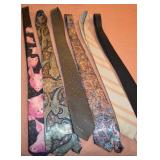 Vtg Mens Neck Ties Lot w/ Ralph Marlin Pigs +