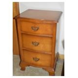 Vtg Kling French Provincial-style 3 Drawer Night