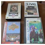 (4) Sega Games w/Genesis Madden 94, World Series,