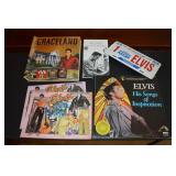 Elvis Presley Collectibles Lot w/ License Plate,