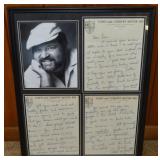 Dom DeLuise Signed 3 Page Orig Hand-written