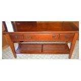 Contempo 3 Drawer & Lower Shelf Sofa Table