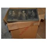 Box of Framed Artwork/Photos incl 3 Part Military