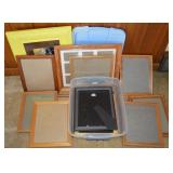 Lidded Tote w/ Picture Frames Lot