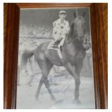Eddie Arcaro Signed Framed Photo w/ Nashua Race
