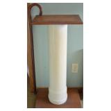 Handcrafted Wood & PVC Stand/Table w/ Cane