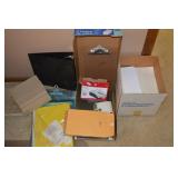 Office Supply Lot w/ Clip Boards, Paper, Folders,