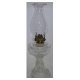 Antique Queen Anne No 1 Oil Lamp w/ Swirl Patt