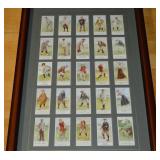 Framed Reprints of Classic Imports Cigarette Cards