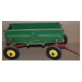 Vtg Peter Mar Toys Wooden 1/12 2pc Wagon Toy