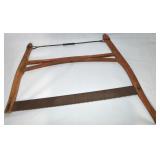 Primitive Wood Framed Buck Saw