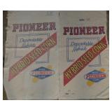 (2) Vtg Pioneer Hybrid Seed Corn Feed Sacks