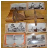 Antique Stereocard Viewer & Cards Collection w/