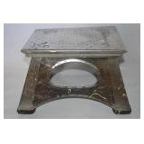 Vtg Burlington Route Railroad Steel Porters Step