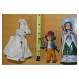 (3) Vintage Figures w/ Anri-style Hong Kong
