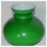 Cased Green Glass Student / Desk Lamp Shade
