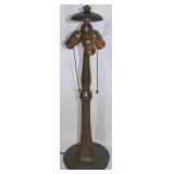 Antique Handel 3 Light Bronze Table Lamp Base