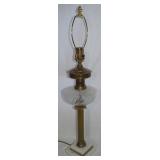 Victorian Corinthian Column w/ Marble Base Electri