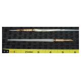 (2) Antique Mother of Pearl Gold Filled Fountain