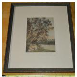 Wallace Nutting Signed Where the Woodmen Ceased