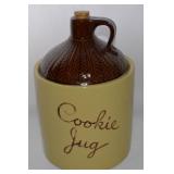 Vtg Monmouth Stoneware Pottery Cookie Jug Jar
