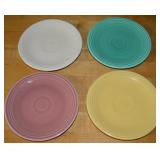 (4) Homer Laughlin Fiesta Ware 6 3/8" Saucers