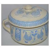 Antique Brownfield & Sons Aesthetic Ivory/Blue