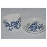 Royal Worcester Porcelain Blue Sprays Cigarette