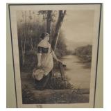 Richard Creifelds Signed Brown Tone Engraving