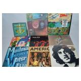 (9) Vintage Vinyl Record Albums: Elton John Police