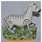 Vintage Staffordshire-style English Ceramic Zebra