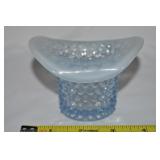 Vtg Fenton Light Blue Opalescent Hobnail Glass Top