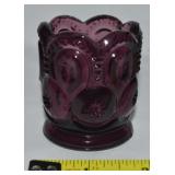 Vtg LE Smith Amethyst Glass Moon & Stars Tooth