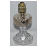 Vintage Clear Glass Small Bullseye Pattern Glass